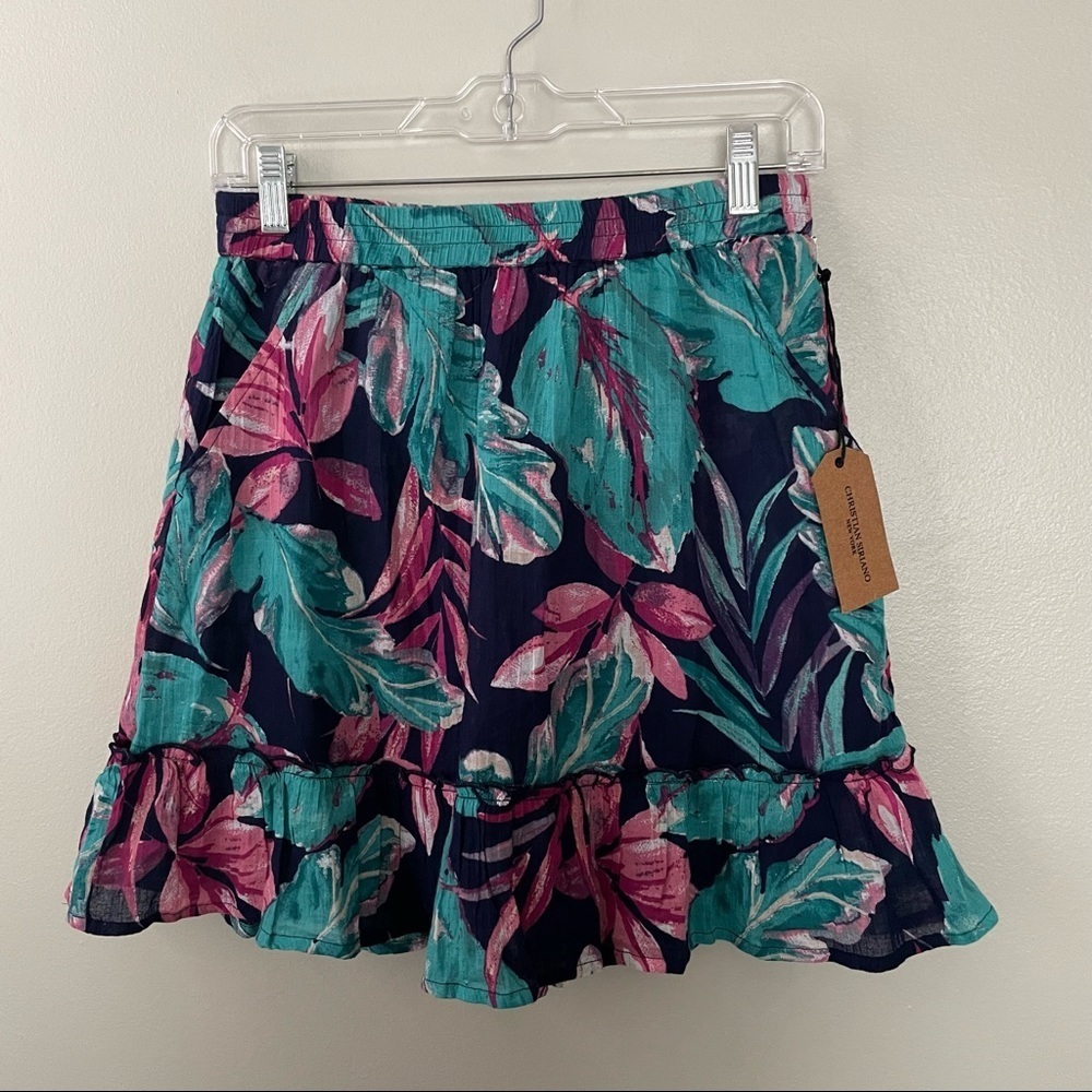 NWT Christian Siriano Floral Skirt